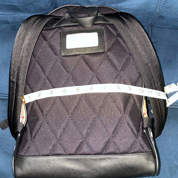 Burberry Nylon Check TB Logo Rucksack Backpack Rare Plaid excellent condition - Picture 14 of 14